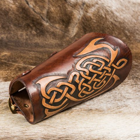 LEATHER BRACER, CELTIC DESIGN