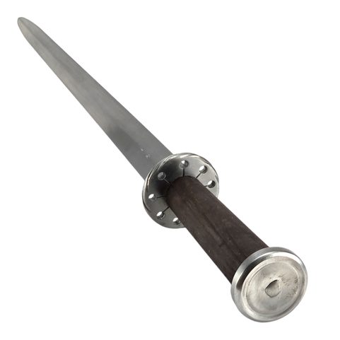 RONDEL OR BOLLOCK DAGGER, 15TH CENTURY, BLUNT REPLICA