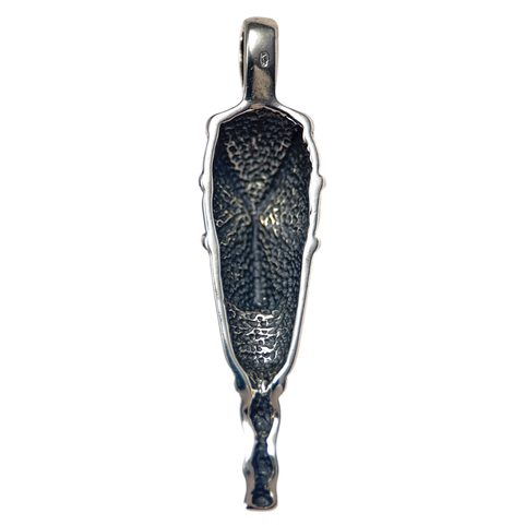 CELTIC HEAD, LA TENE REPLICA, MOTIVE FROM FIBULA, TALISMAN, SILVER PENDANT, AG 925