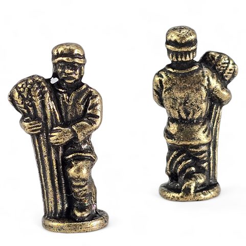 PAYSAN, FIGURINE, ZINC, LAITON ANCIEN