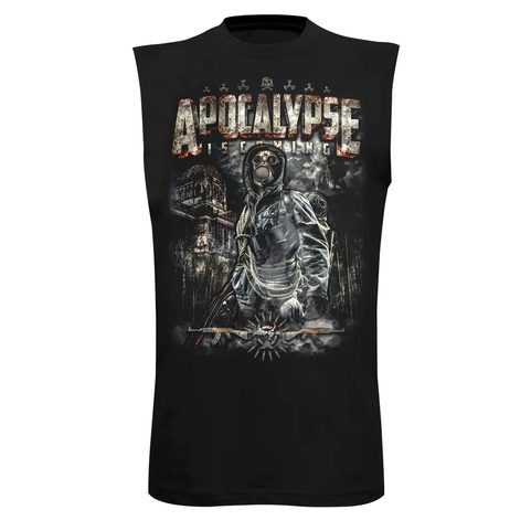 PREPPER - APOCALYPSE IS COMING, ÄRMELLOSES HERREN-T-SHIRT FARBIG