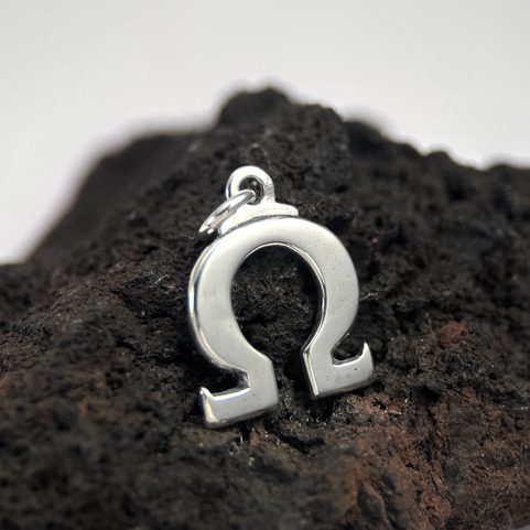OMEGA, PENDANT, SILVER