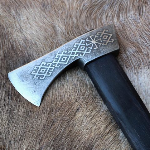 SHEPHERD'S AXE, ETCHED CARPATHIAN AXE