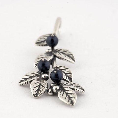 BLAUBEERE, ANHÄNGER, SILBER 925