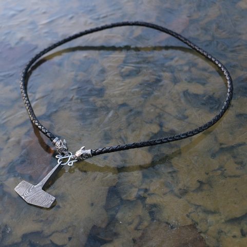 HEIMIR, THOR'S HAMMER, DAMASCUS STEEL - BOLO
