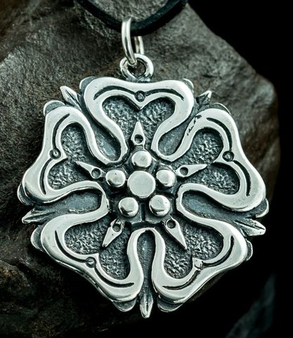ROSE, HOUSE OF ROSENBERGS, PENDANT, SILVER