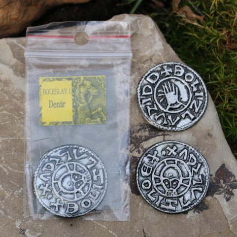 DENARIUS BOLESLAUS I, DUKE OF BOHEMIA, TIN REPLICA