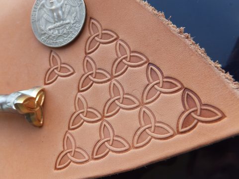 CELTIC TRIQUETRA, LEATHER STAMP