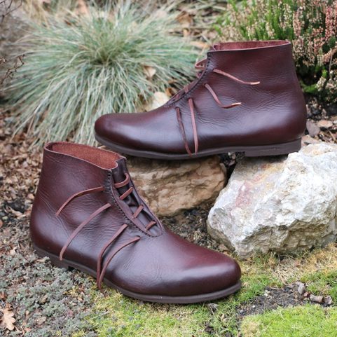 LEIF, BOTTES EN CUIR HAUT MÉDIÉVAL - VIKINGS
