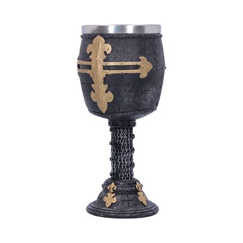 CRUSADER MEDIEVAL KNIGHT CHAINMAIL WINE GOBLET