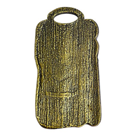 HAGALAZ RUNIC PENDANT ZINC ANT. BRASS