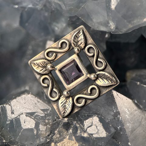 CREUSA, PENDANT, AMETHYST, STERLING SILVER