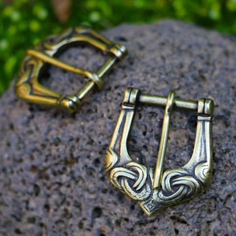 VIKING BUCKLE, KNOTTED ART, TIN ALLOY