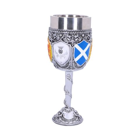 GOBLET OF THE BRAVE SCOTTISH SHIELD GLASS