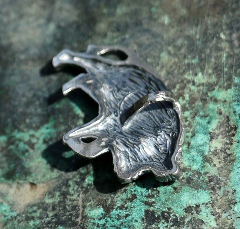 WILD BOAR, STERLING SILVER PENDANT