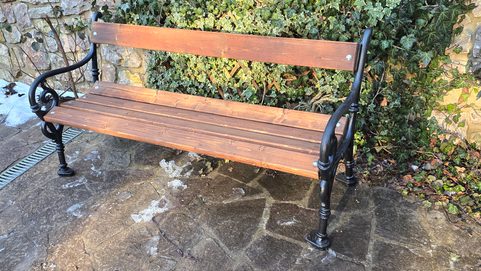 CHATEAU PARK BENCH, CAST IRON