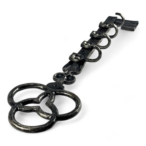MEDIEVAL KEY, FORGED TOWEL RACK