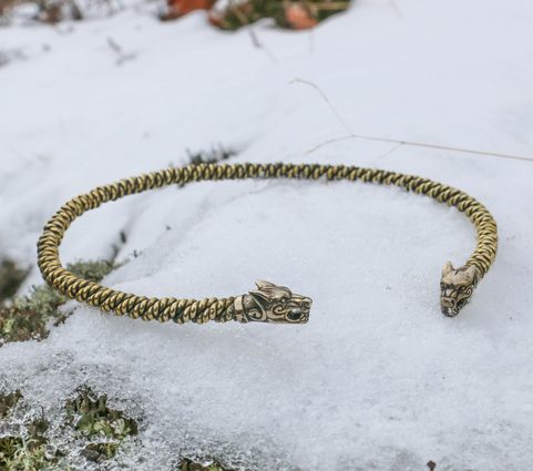 FENRISULFR, BRAIDED TORQUES - BRASS