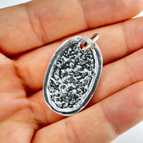 ALGIZ, RUNE, STERLING SILVER PENDANT