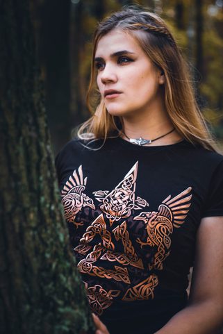 VALKNUT - VIKING WOMEN'S T-SHIRT COLORED
