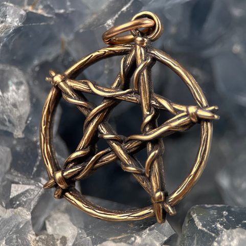 PENTAGRAM PENDANT, BRONZE