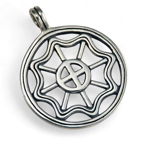 SLAVIC SUN II, SILVER PENDANT