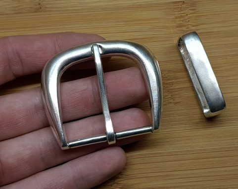 BOUCLE DE CEINTURE MODERNE ARGENT STERLING