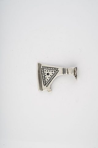 HACHE DE PERUN, TALISMAN ARGENTÉ SLAVE , AG 925