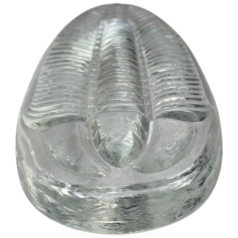 GLAS-BRIEFBESCHWERER TRILOBIT, TSCHECHISCHES GLAS