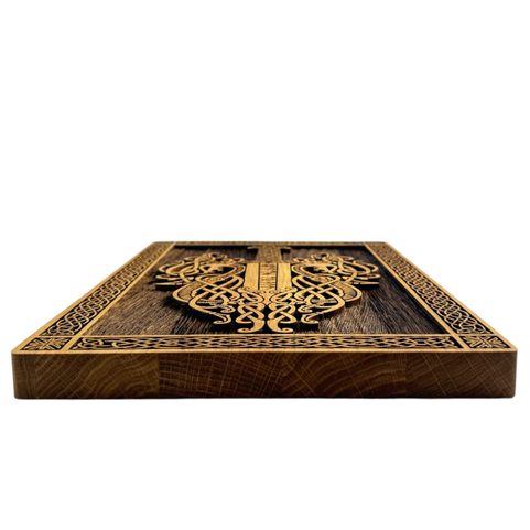 SWORD - VIKING - WOODEN WALL PICTURE 21X30CM