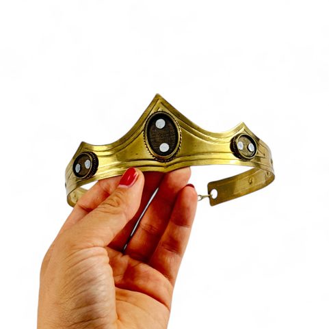 CARDIOLA, MEDIEVAL CROWN, BRASS