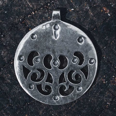 CELTIC LA TENE DRAGON OR BOAR PENDANT, LOCALITY OF SKRYJE, CENTRAL BOHEMIA, AG 925