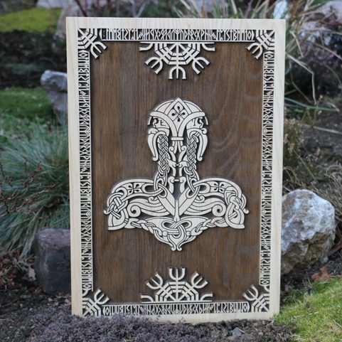 MJÖLLNIR WALL DECORATION PLAQUETTE 32 X 45 CM