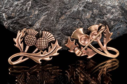 CHARDON ÉCOSSAIS, BRONZE BROCHE