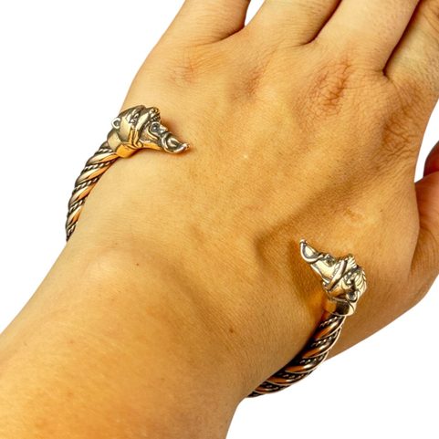 BERSERKER, VIKING WARRIOR, BRONZE BRACELET