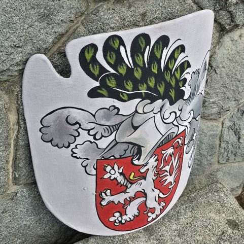 HOLZSCHILD, MITTELALTERLICHER SCHILD, TSCHECHISCHES KÖNIGREICH
