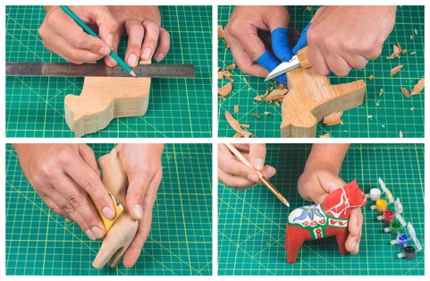 DIY02 – DALA HORSE CARVING KIT – COMPLETE STARTER WHITTLING KIT
