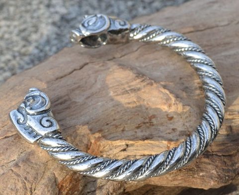 COLLACH, CELTIC BOAR, STERLING SILVER BRACELET
