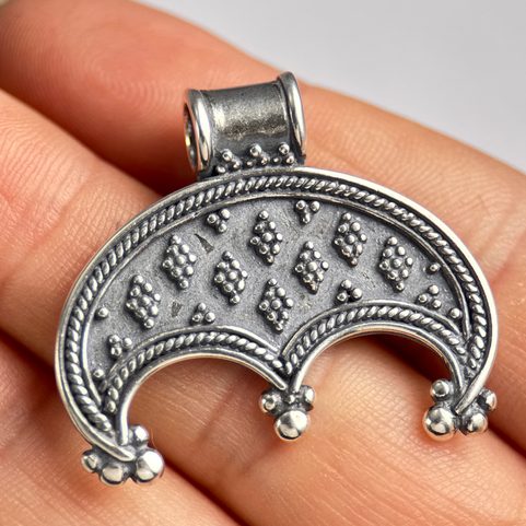 MORAVIA, LUNITSA, SLAVS, VIKINGS, PENDANT, STERLING SILVER