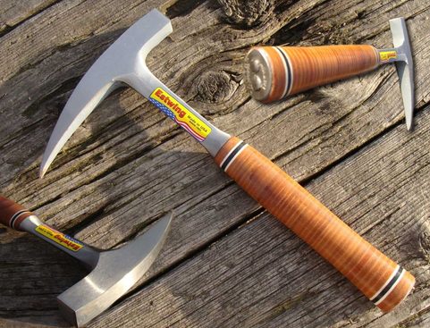 GEOLOGICAL HANDLE, HAMMER, LEATHER GRIP