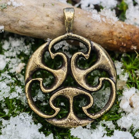 AMULETTE DE LA VIE, PENDENTIF CELTIQUE, RÉPLIQUE EN ZINC