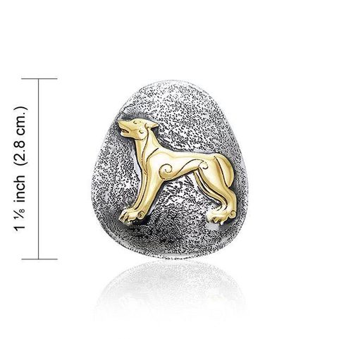 KELTISCHER WOLF, SILBERANHÄNGER, 925