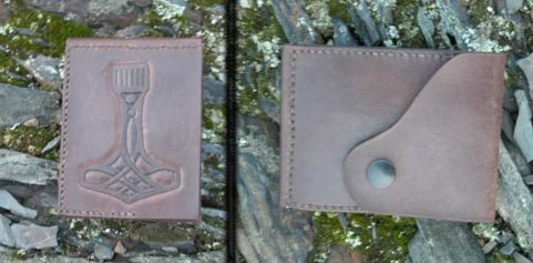 LEATHER WALLET - THOR HAMMER