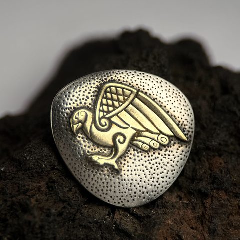CELTIC EAGLE, SILVER PENDANT