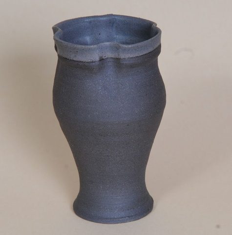 CERAMIC GOBLET, XIII. CENTURY, PILSEN, BOHEMIA