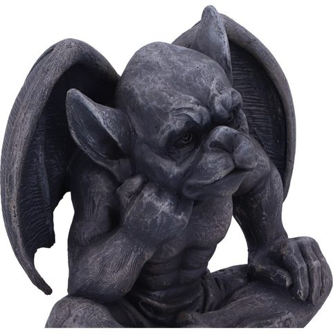 LAVERNE DARK BLACK GROTESQUE GARGOYLE FIGURINE