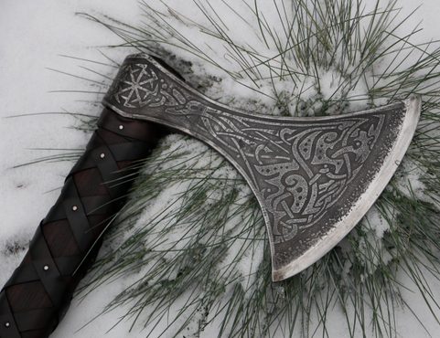 SKJALDBORG, ETCHED VIKING AXE