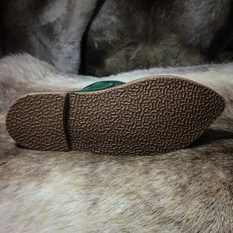 BAMBERG, MEDIEVAL SHOES, GREEN