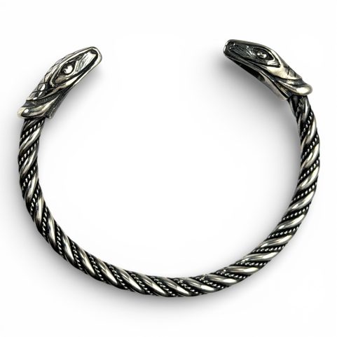 JÖRMUNGANDR, MIDGARD SERPENT, BRACELET, STERLING SILVER