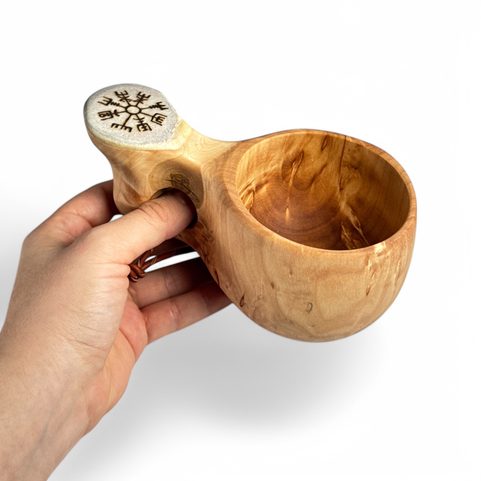 VEGVÍSIR KUKSA, BIRCH BOWL FROM LAPLAND